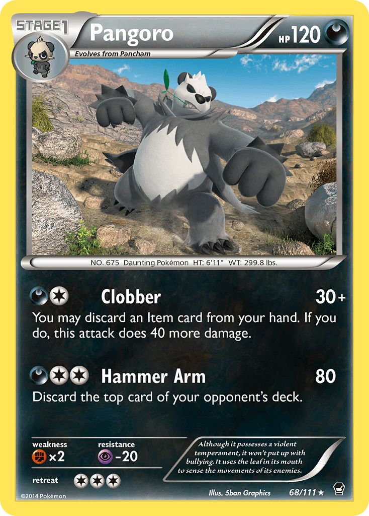 Pangoro Pokémon card