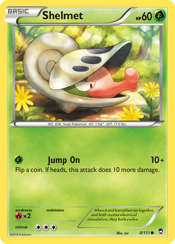 Shelmet Pokémon card