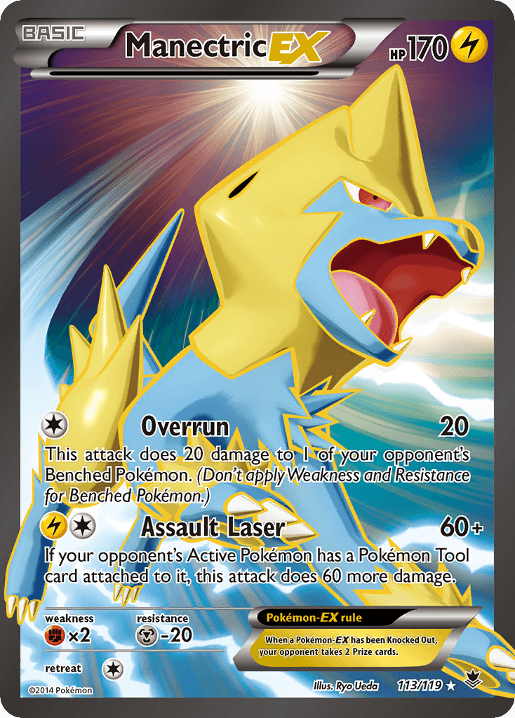 Manectric-EX Pokémon card