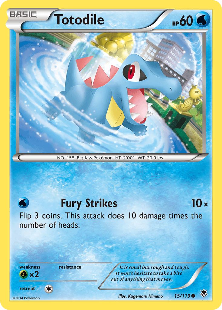 Totodile Pokémon card