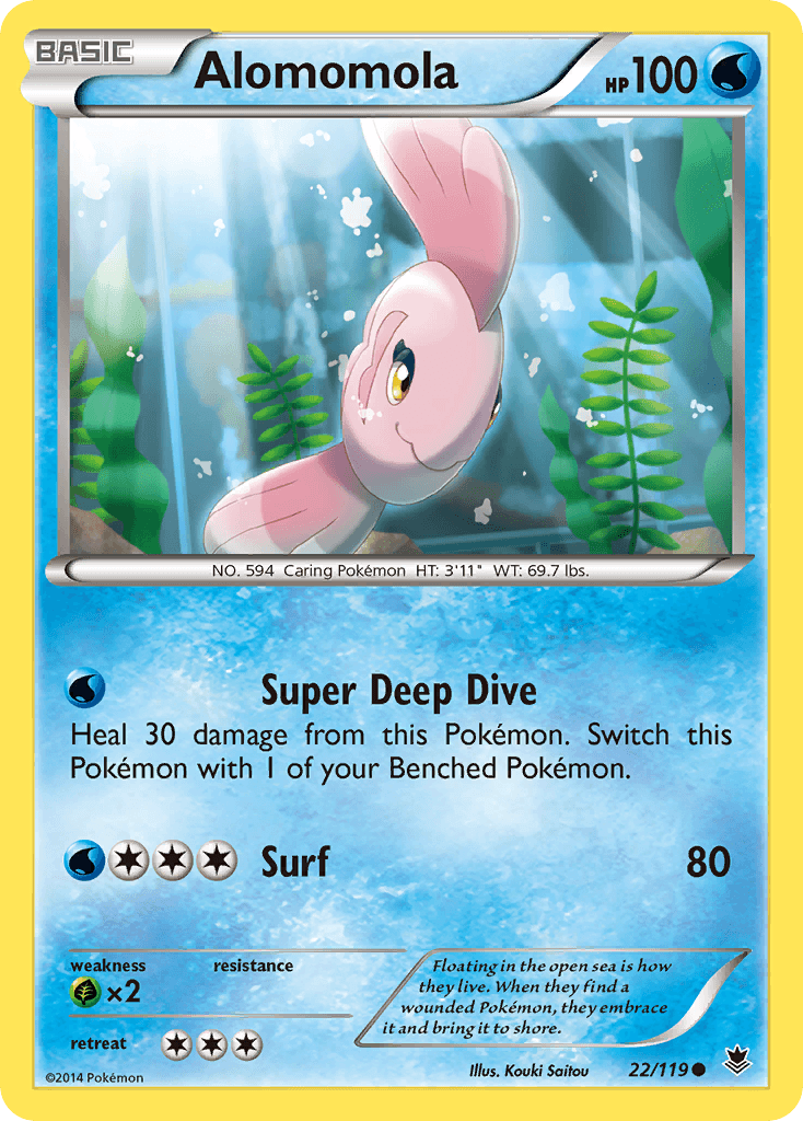 Alomomola Pokémon card