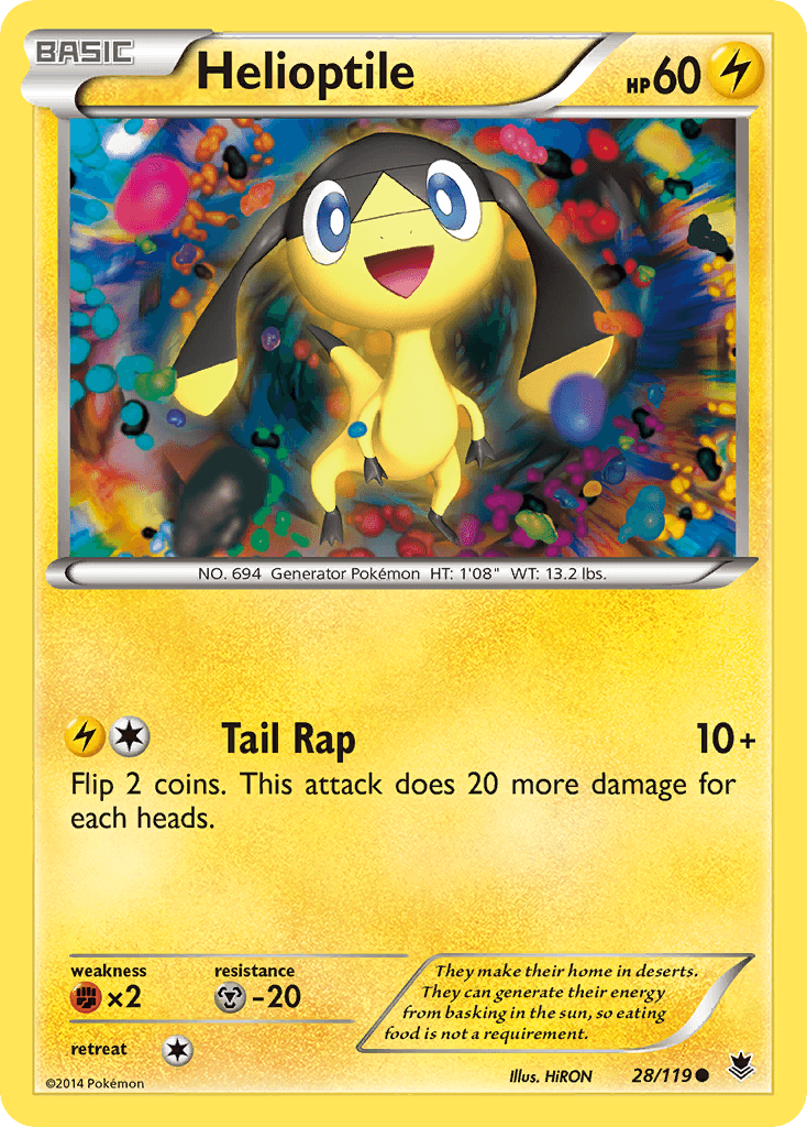 Helioptile Pokémon card