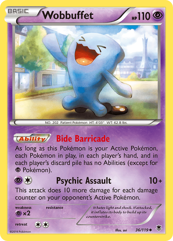 Wobbuffet Pokémon card