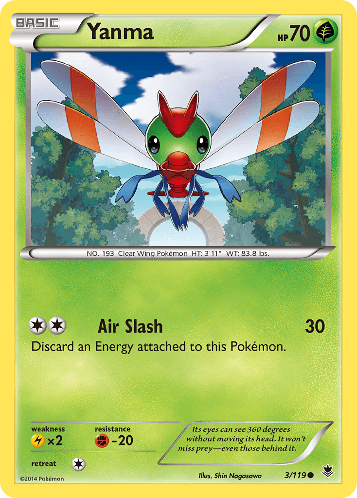 Yanma Pokémon card