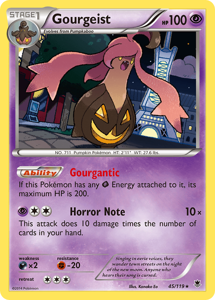 Gourgeist Pokémon card