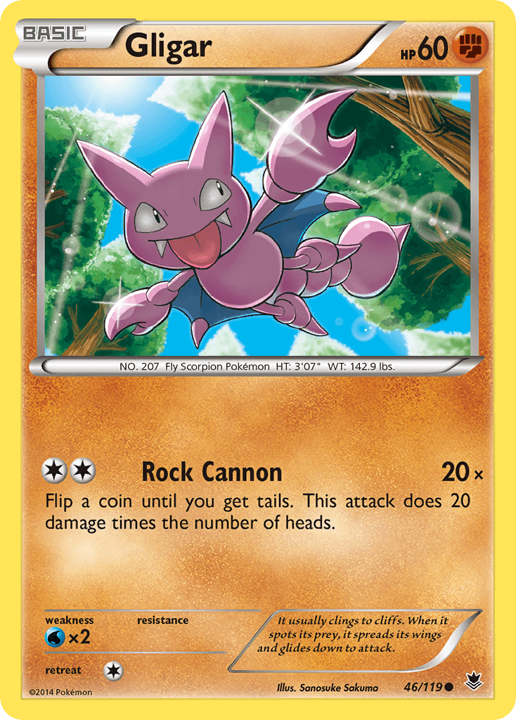 Gligar Pokémon card