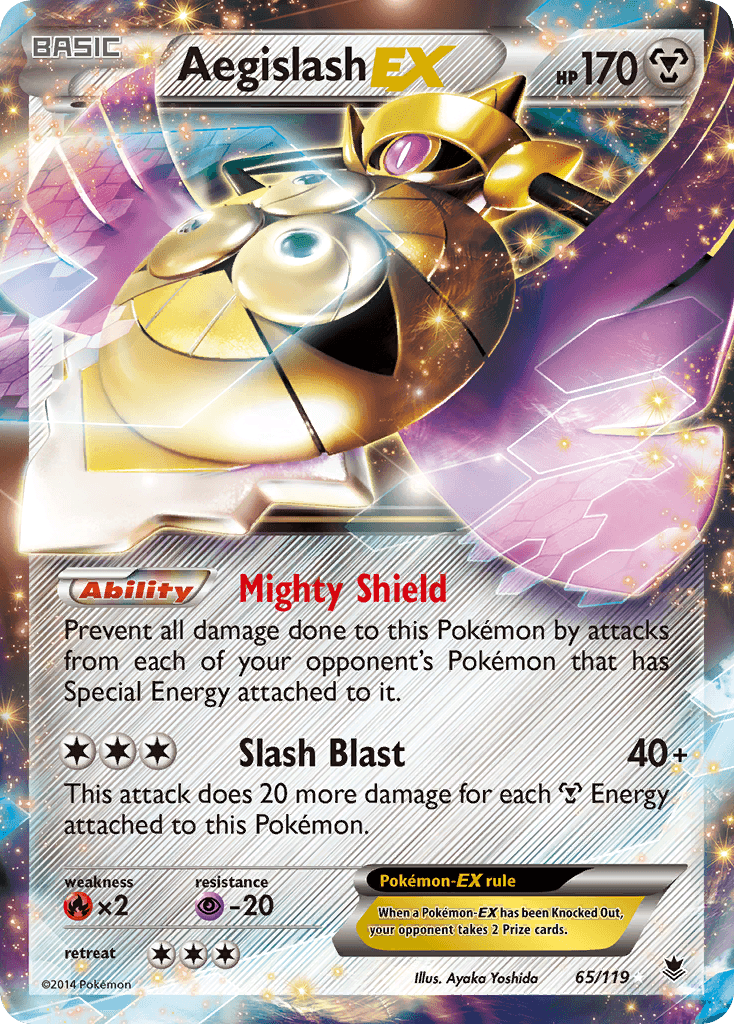 Aegislash-EX Pokémon card