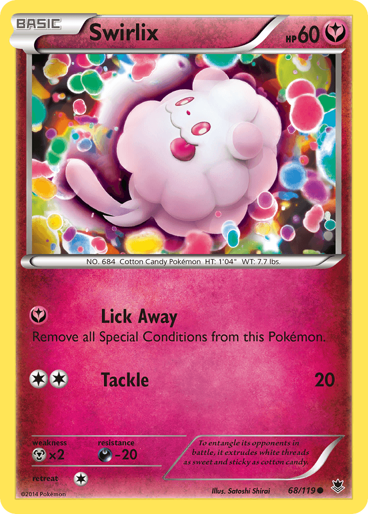Swirlix Pokémon card