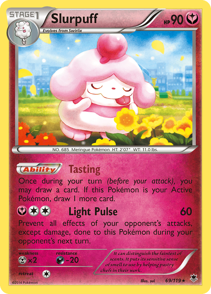 Slurpuff Pokémon card