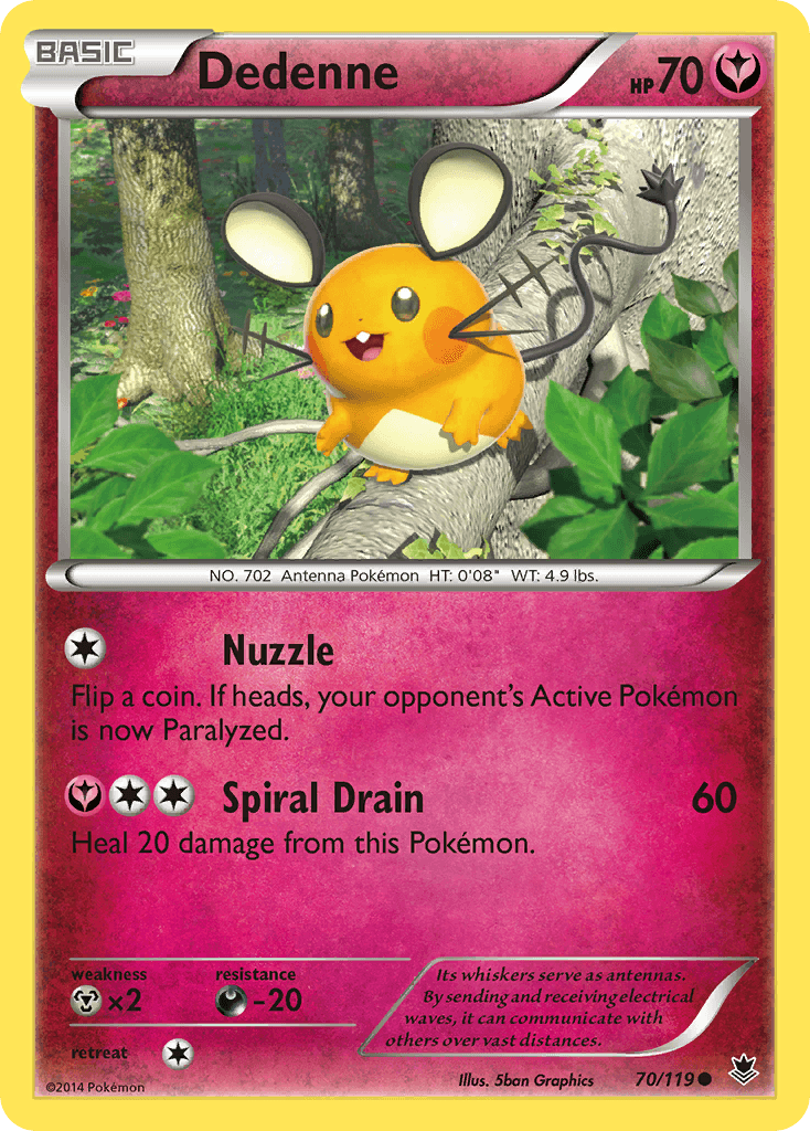 Dedenne Pokémon card
