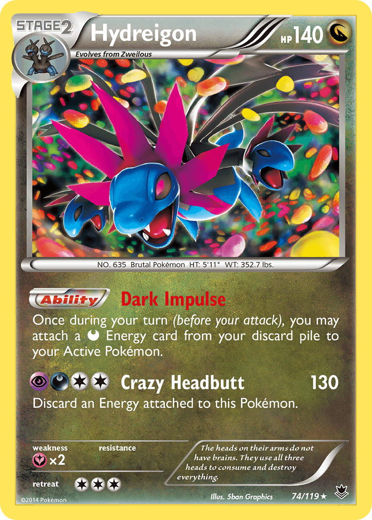 Hydreigon Pokémon card