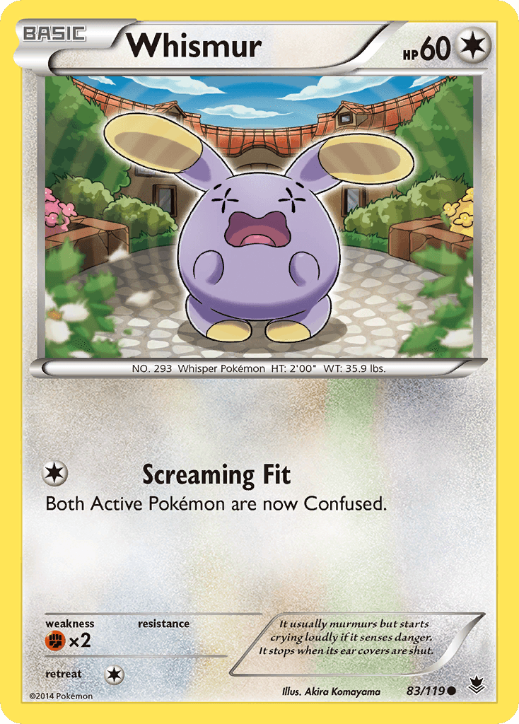 Whismur Pokémon card