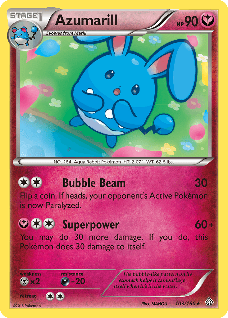 Azumarill Pokémon card