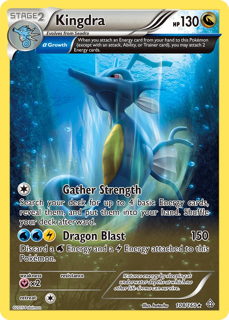 Kingdra Pokémon card