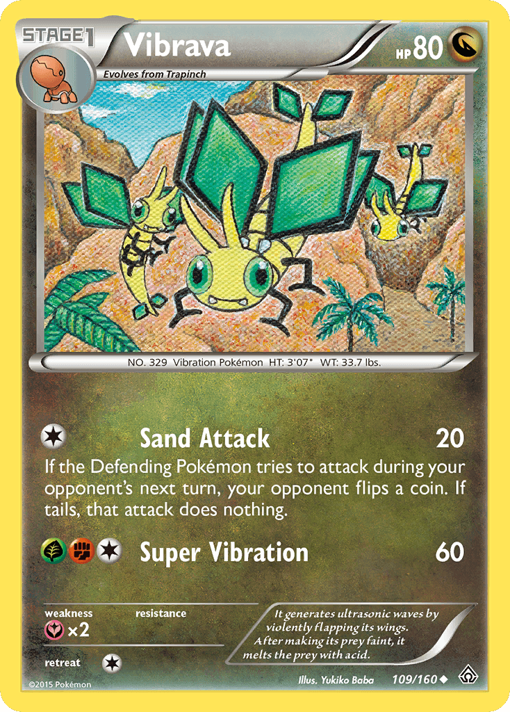Vibrava Pokémon card