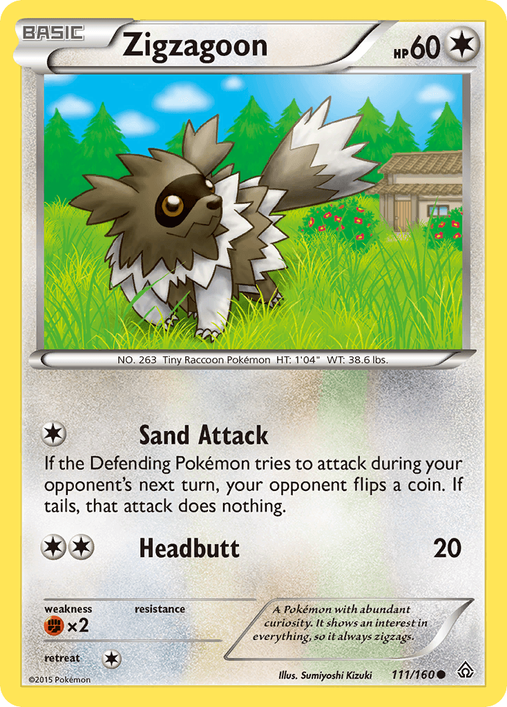 Zigzagoon Pokémon card