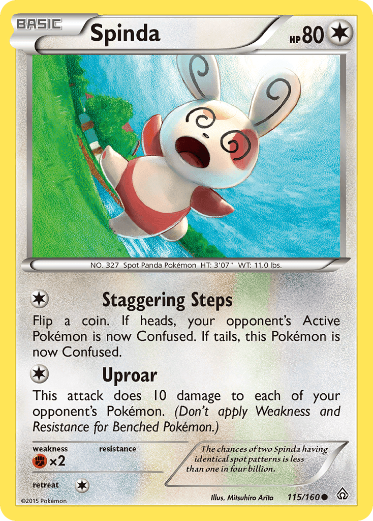 Spinda Pokémon card