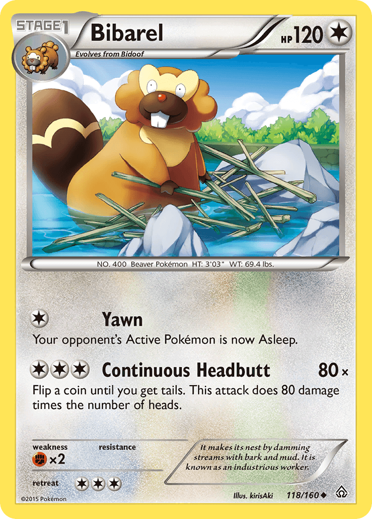 Bibarel Pokémon card