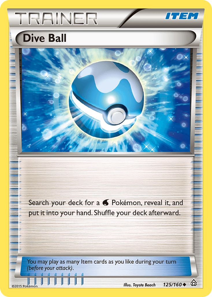 Dive Ball Pokémon card