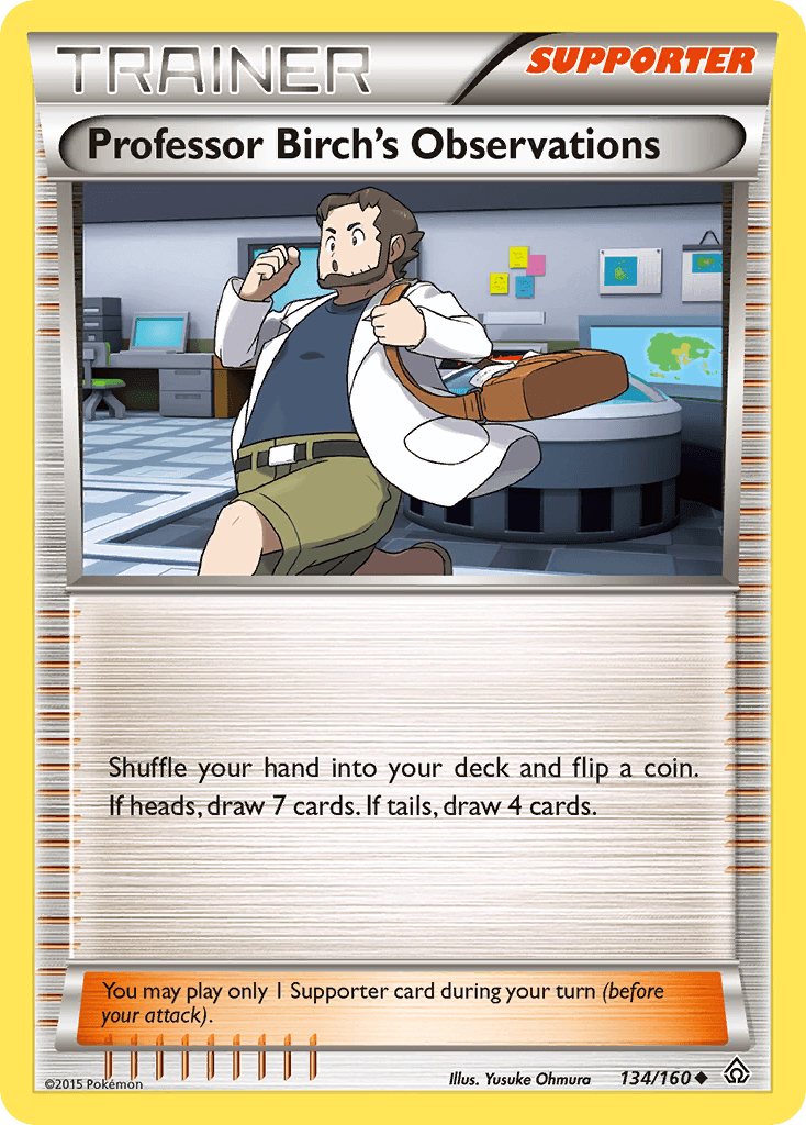 Professor Birch's Observations Pokémon card
