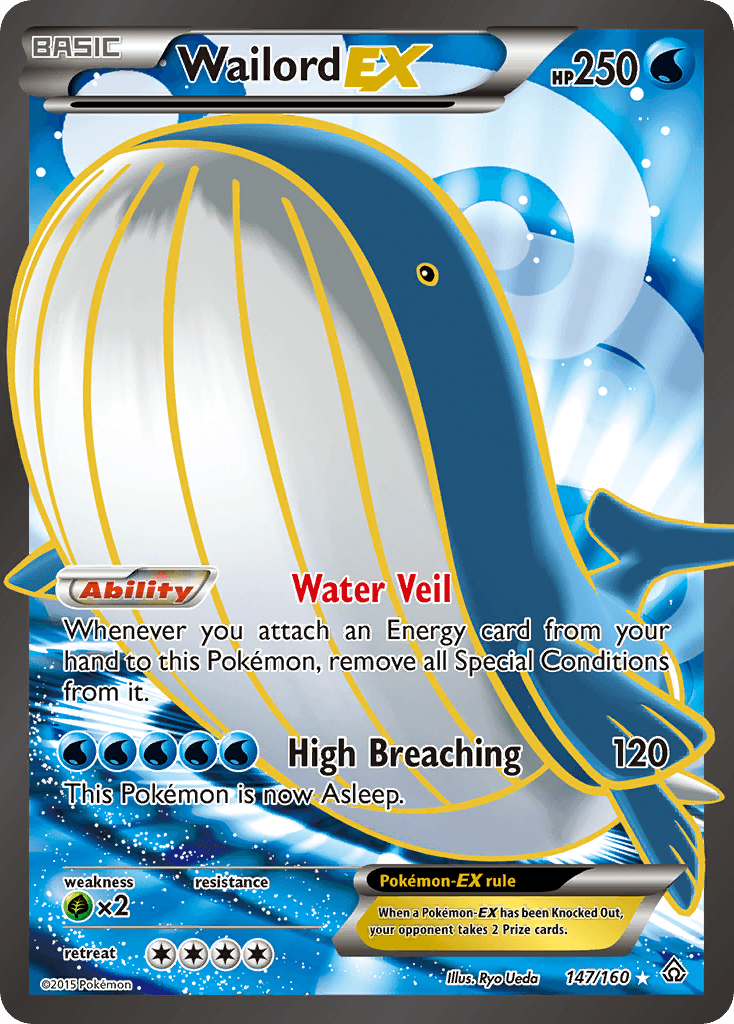 Wailord-EX Pokémon card