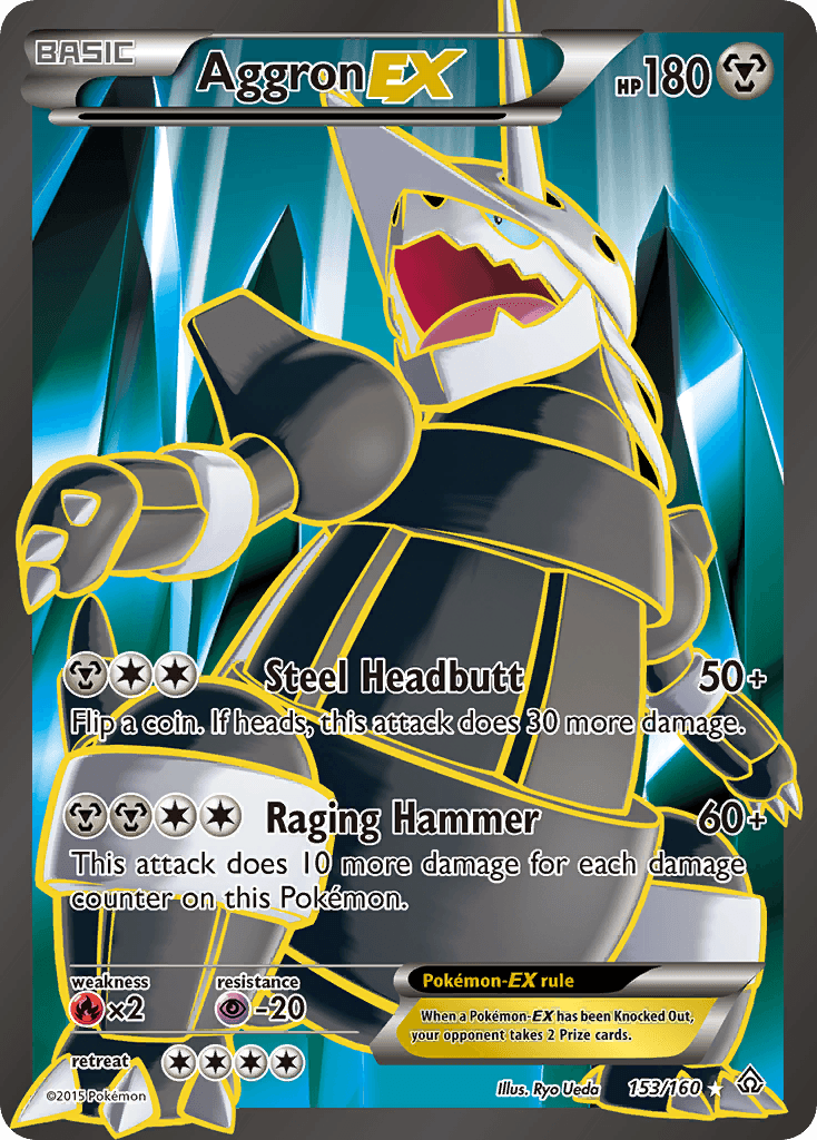 Aggron-EX Pokémon card