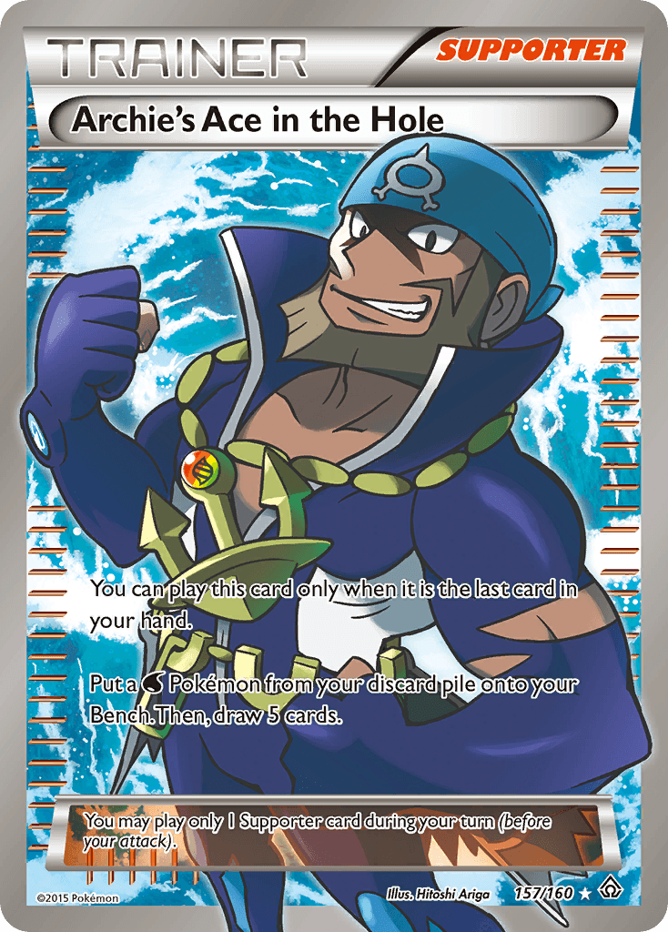 Archie's Ace in the Hole Pokémon card