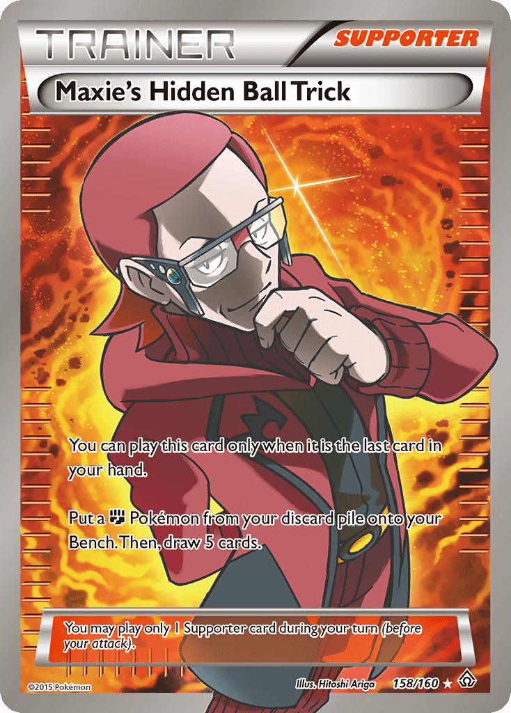 Maxie's Hidden Ball Trick Pokémon card