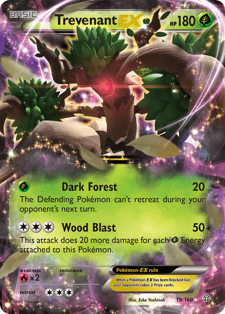 Trevenant-EX Pokémon card