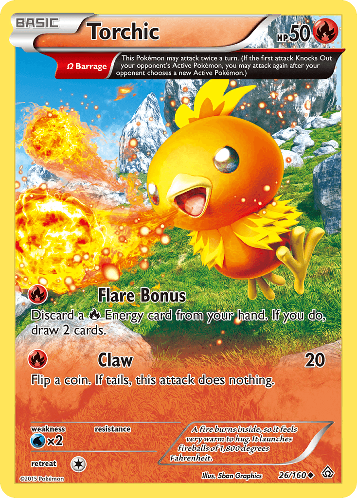 Torchic Pokémon card