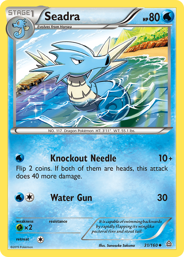 Seadra Pokémon card