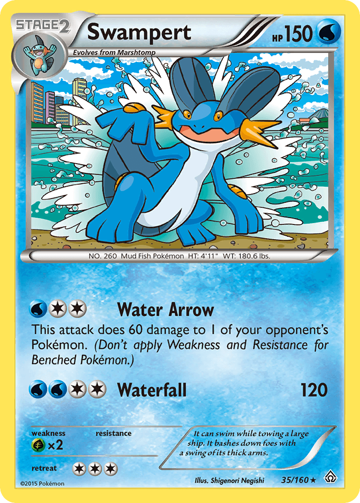 Swampert Pokémon card