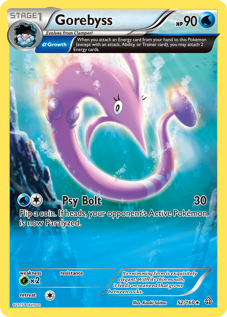 Gorebyss Pokémon card