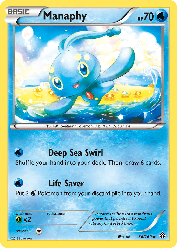 Manaphy Pokémon card