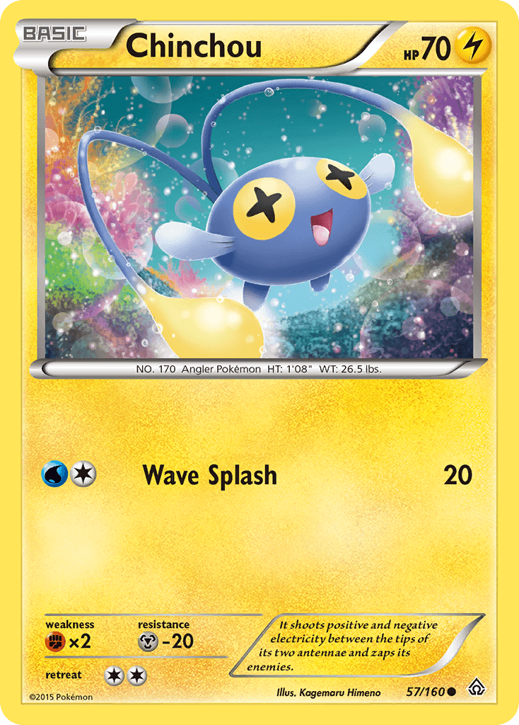 Chinchou Pokémon card