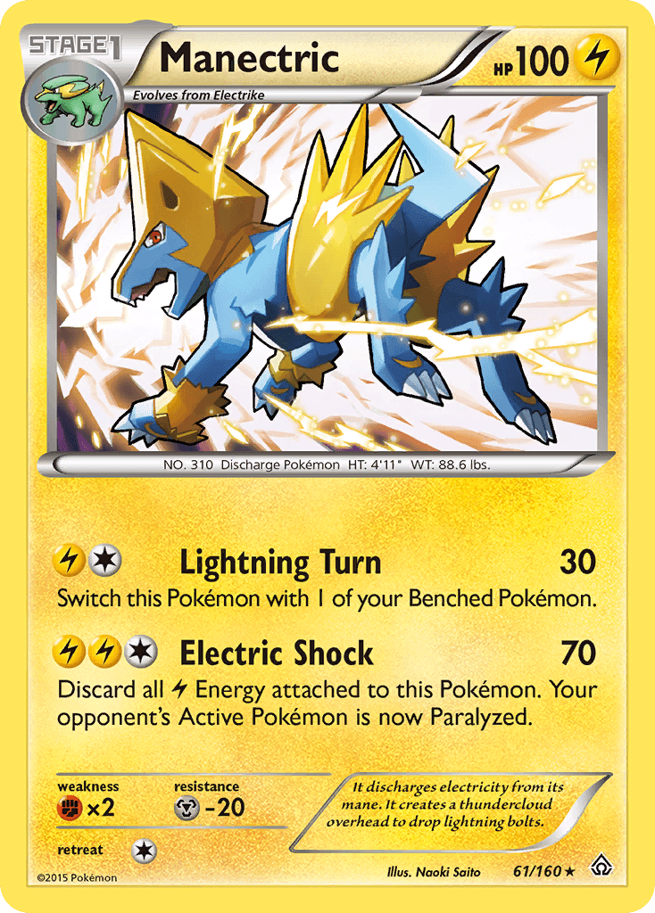 Manectric Pokémon card