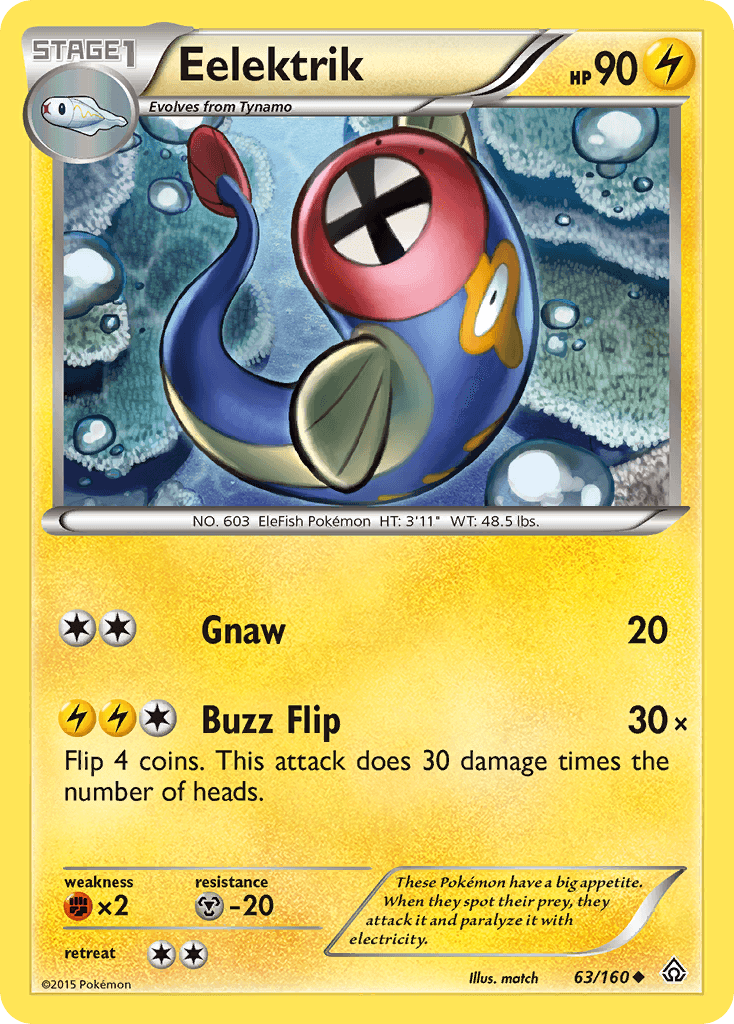 Eelektrik Pokémon card