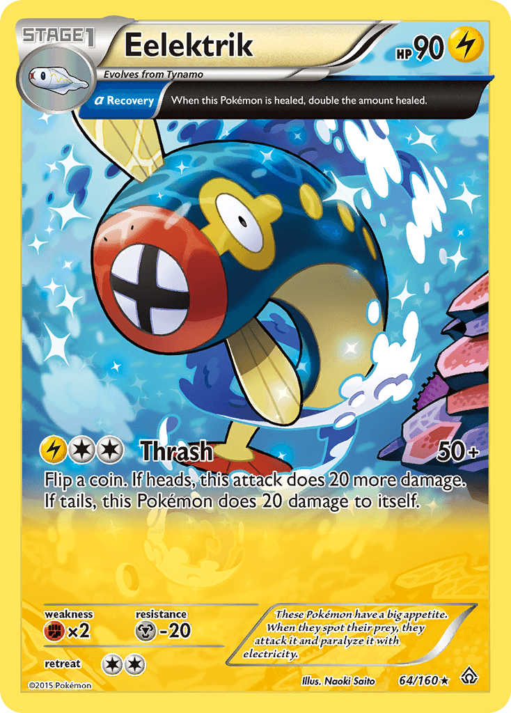 Eelektrik Pokémon card