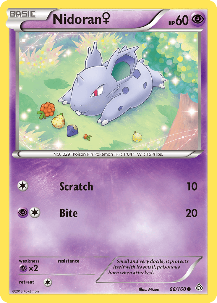 Nidoran ♀ Pokémon card
