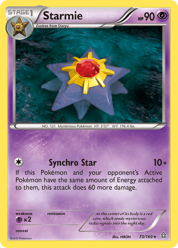 Starmie Pokémon card