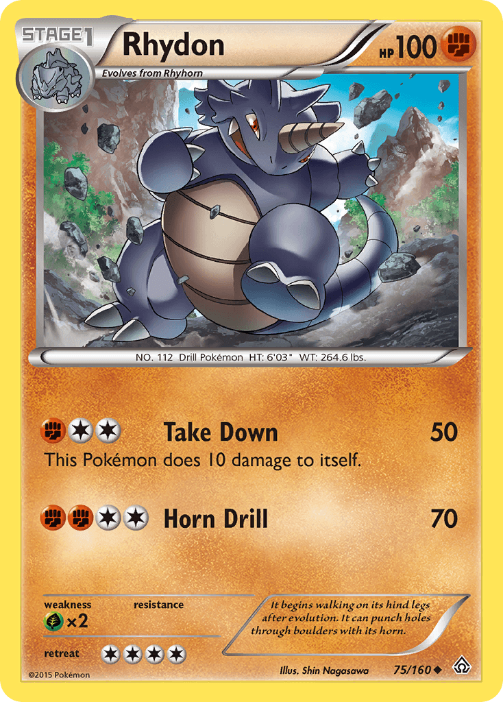 Rhydon Pokémon card