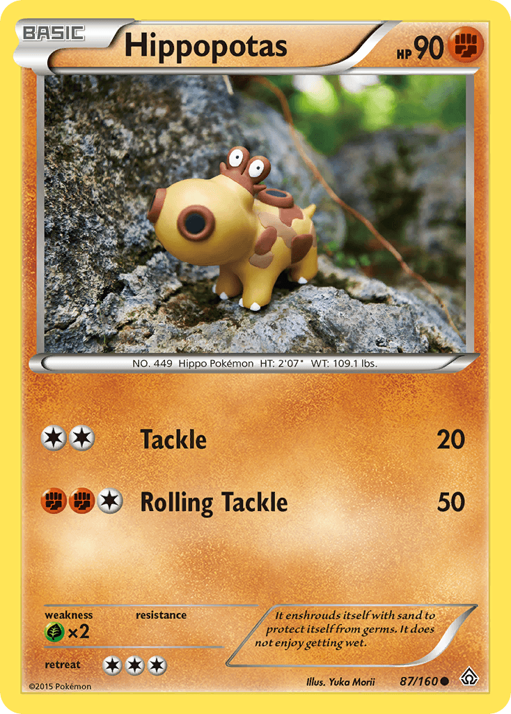 Hippopotas Pokémon card