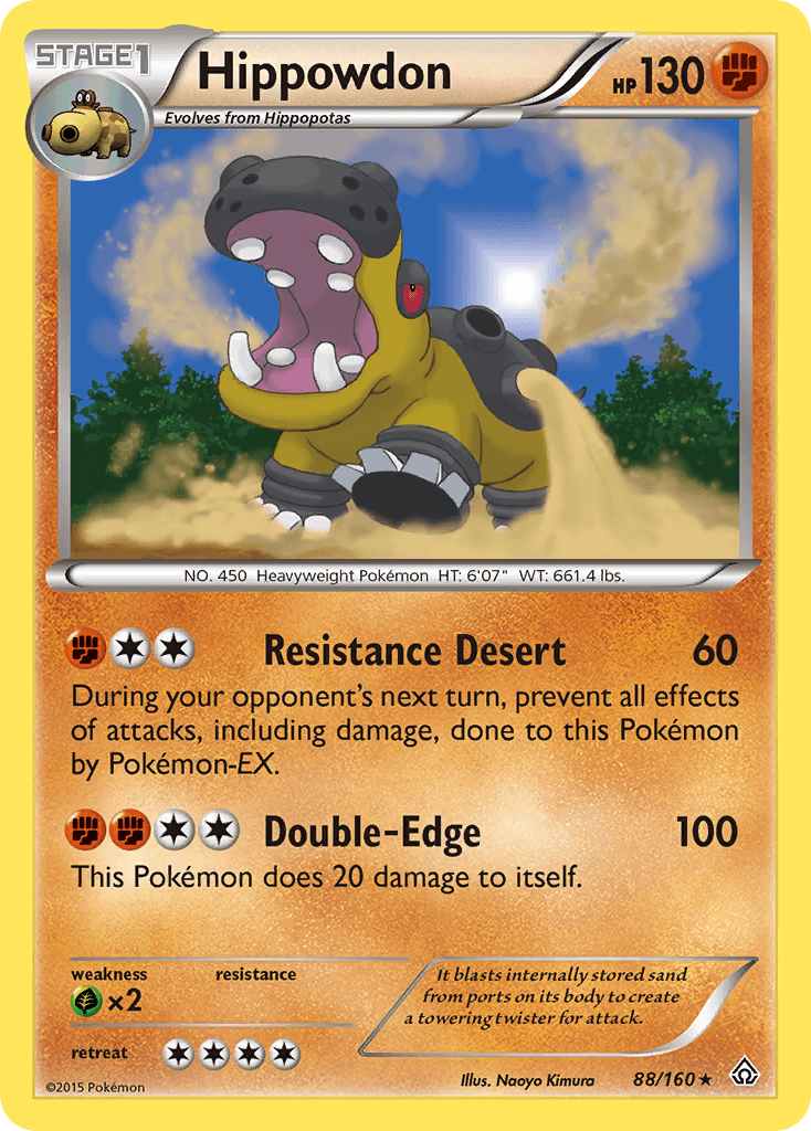 Hippowdon Pokémon card