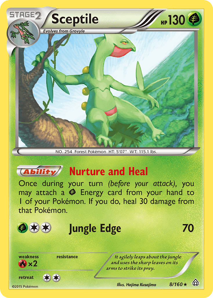 Sceptile Pokémon card