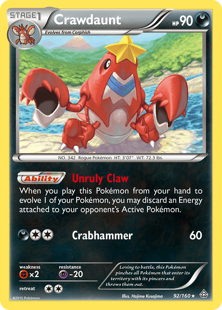 Crawdaunt Pokémon card
