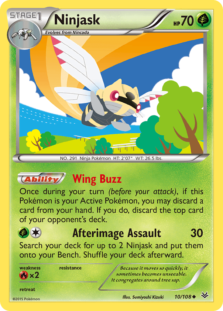 Ninjask Pokémon card