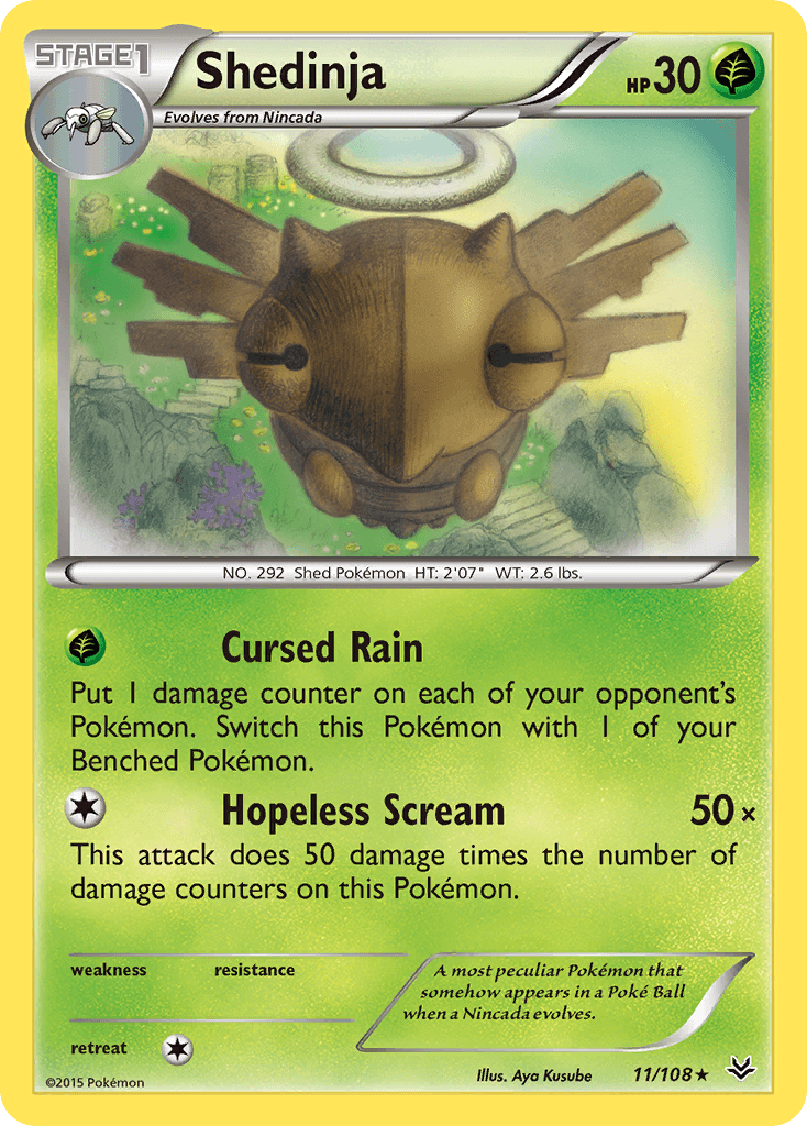 Shedinja Pokémon card