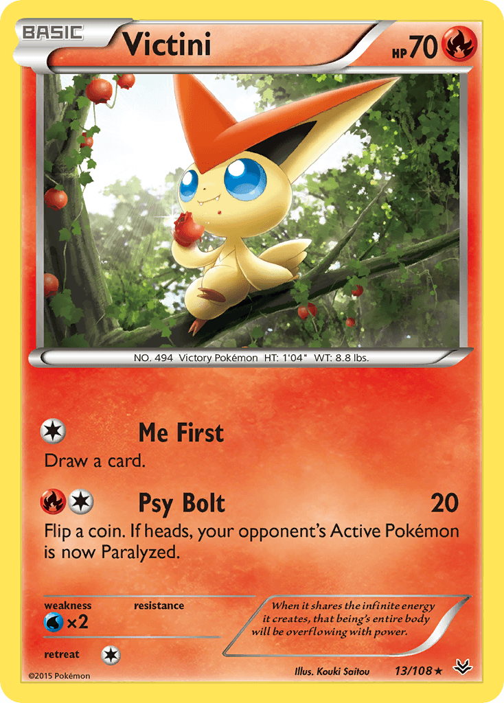 Victini Pokémon card