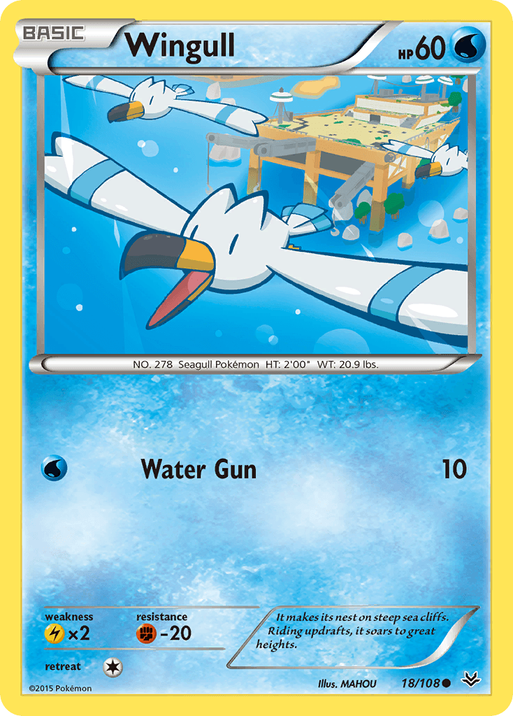 Wingull Pokémon card