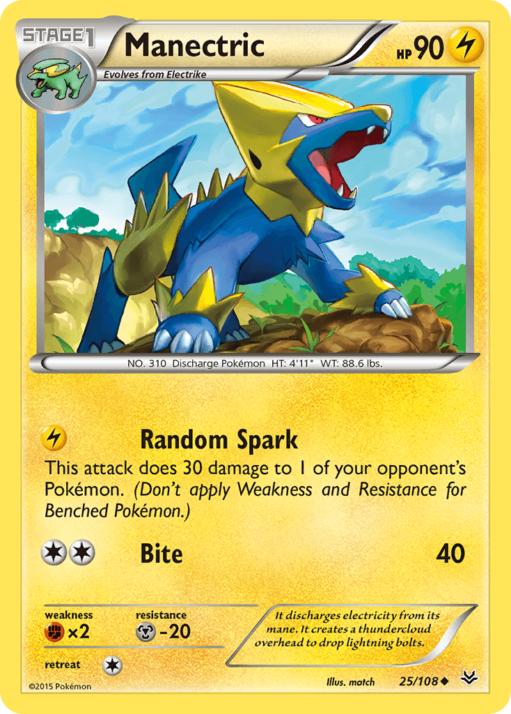 Manectric Pokémon card